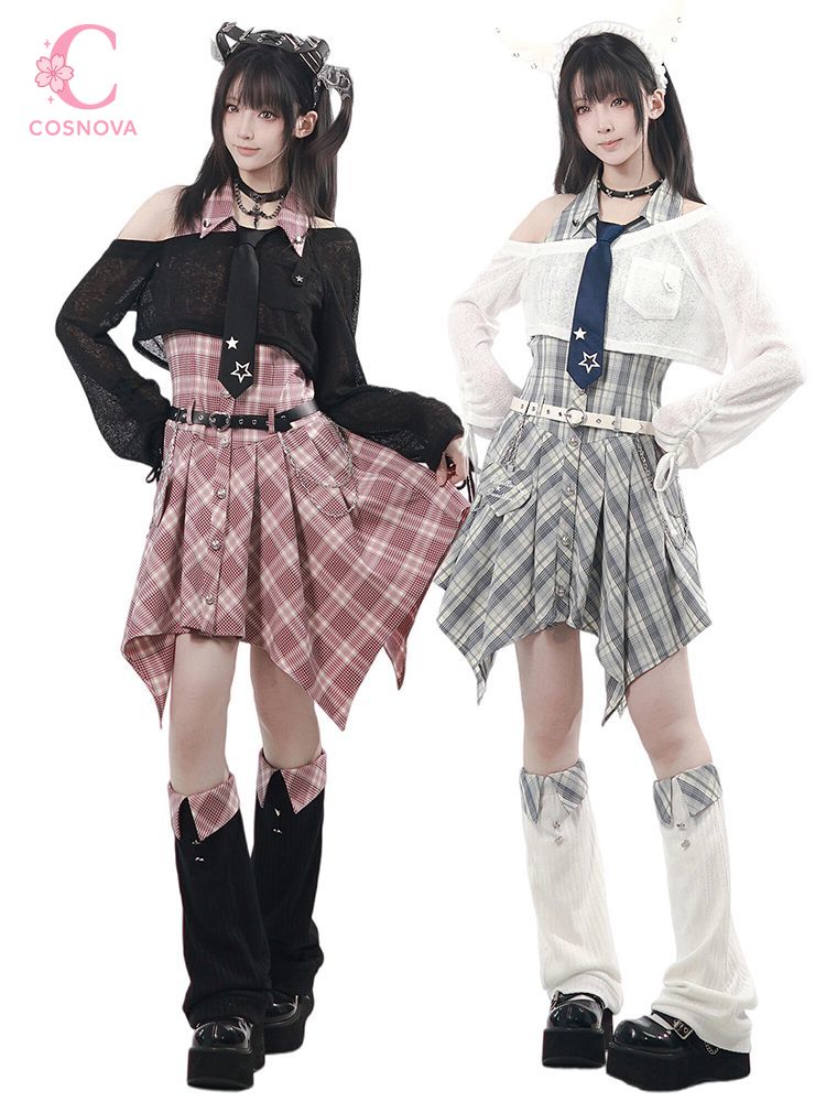 Asymmetric Top Women - Harajuku Japanese Subculture 2000s Fashion Women