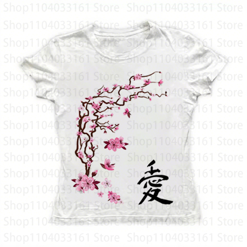 Women'S Fashion From The 90S - Y2k Tops T-shirt Gothic Woman T-shirts