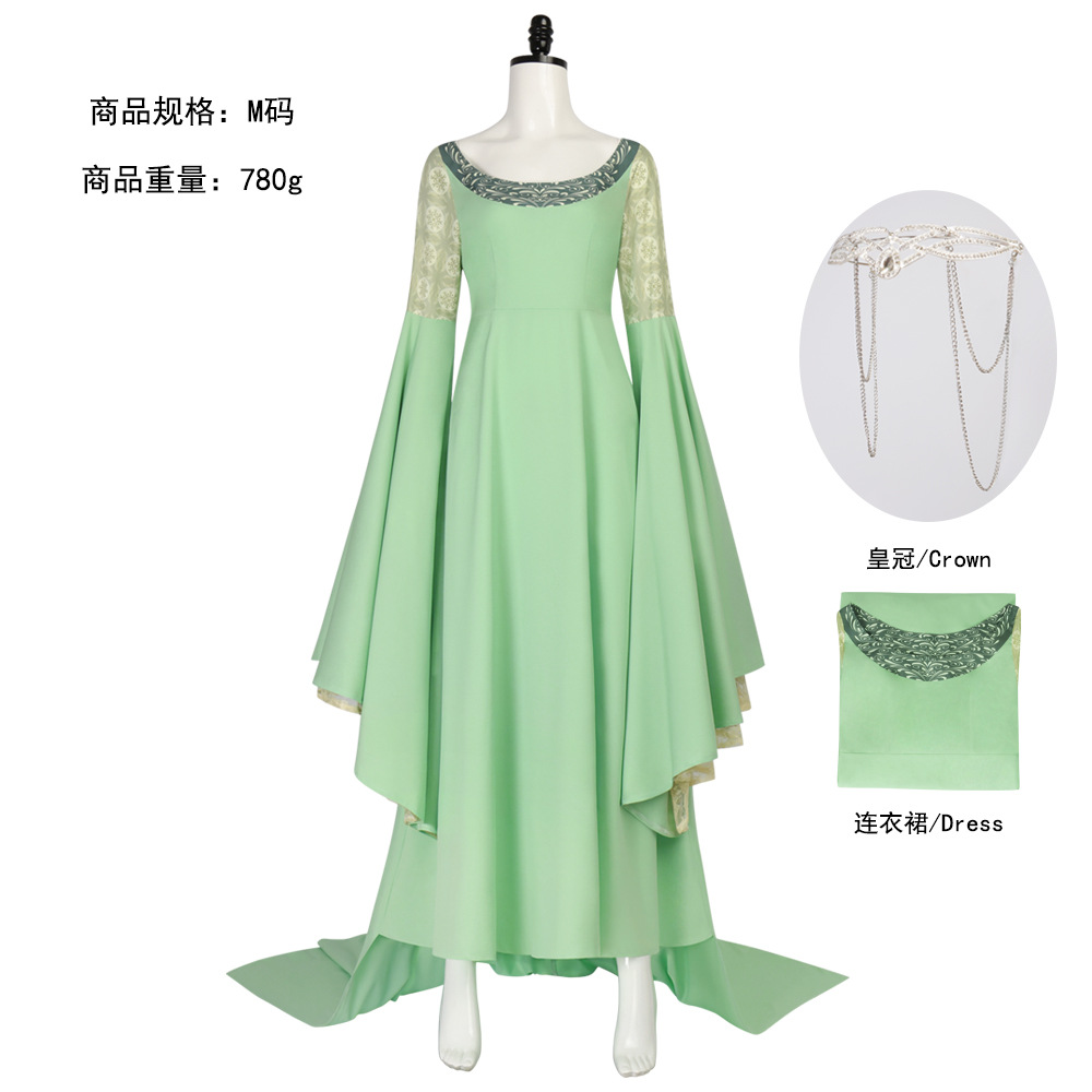 Women Fashion Rings - Halloween Costumes Arwen Cosplay Costume The