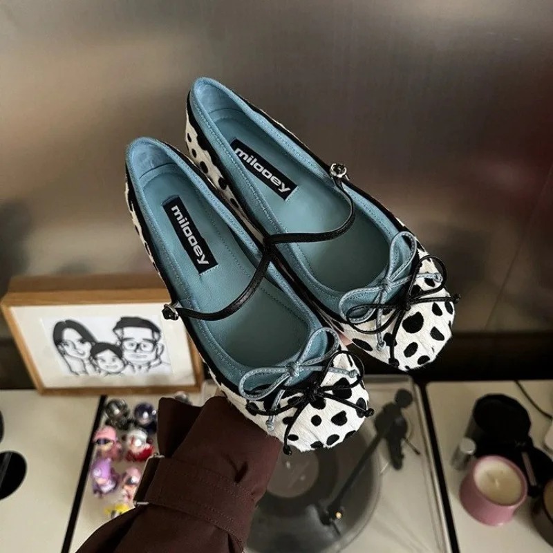 Women'S Fashion Loafers - 2026French Flat Bottomed Rotundity Toe Ballet