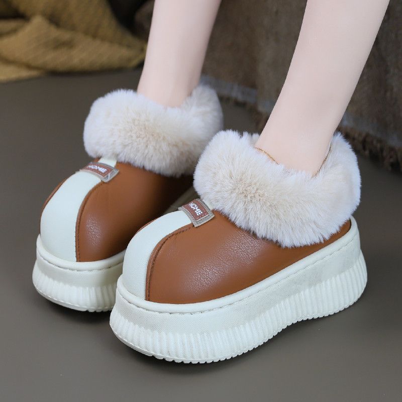 Winter Fashion Women Boots - House Slippers for Women New Leather