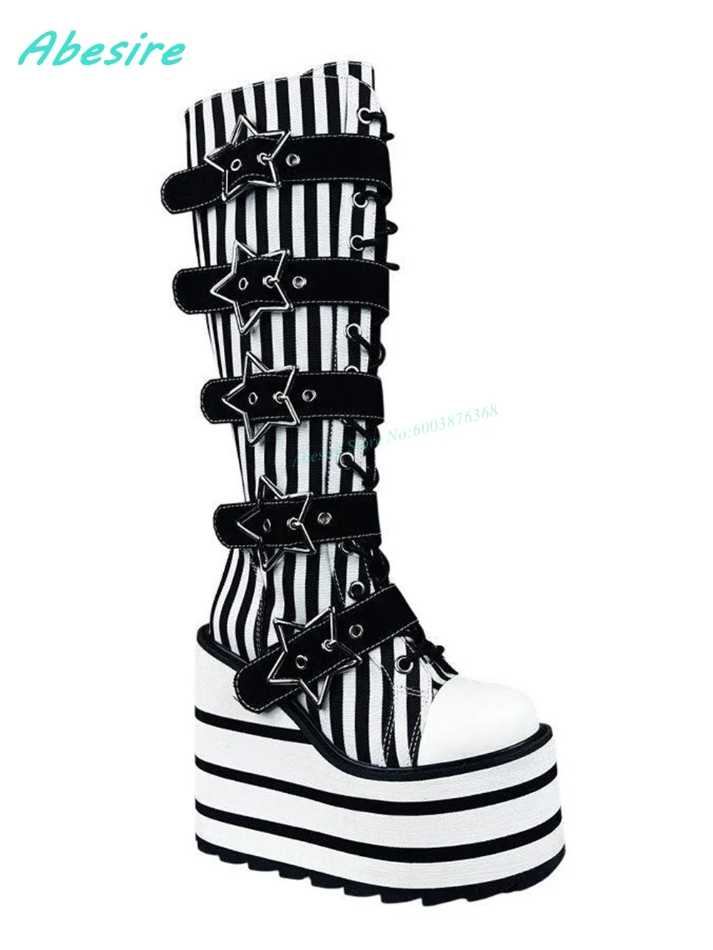 Round Toe Platform White and B - огляд і ціна Winter Fashion Women Boots