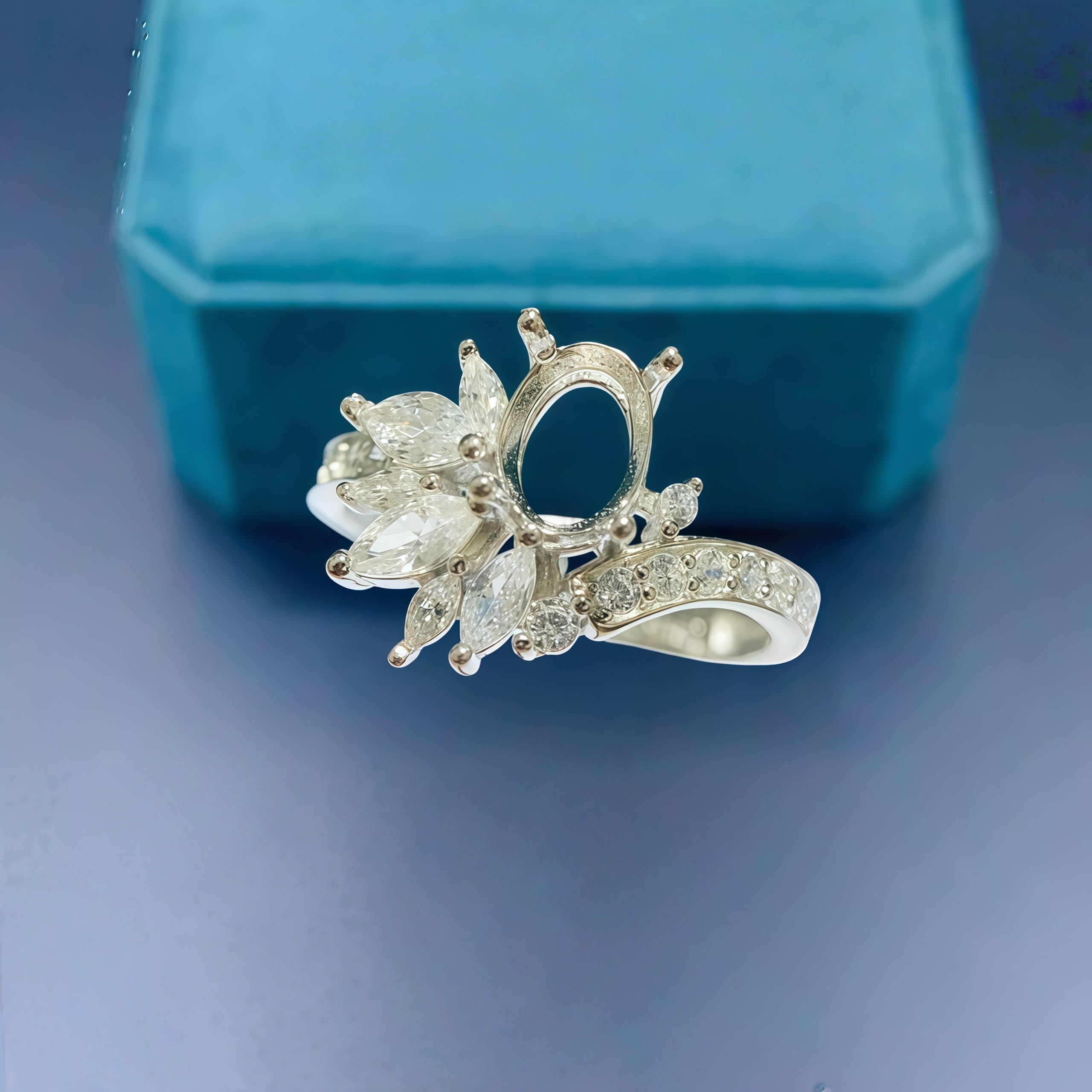 Setting 5*7mm Oval Stone Fashi - огляд і ціна Women Fashion Rings