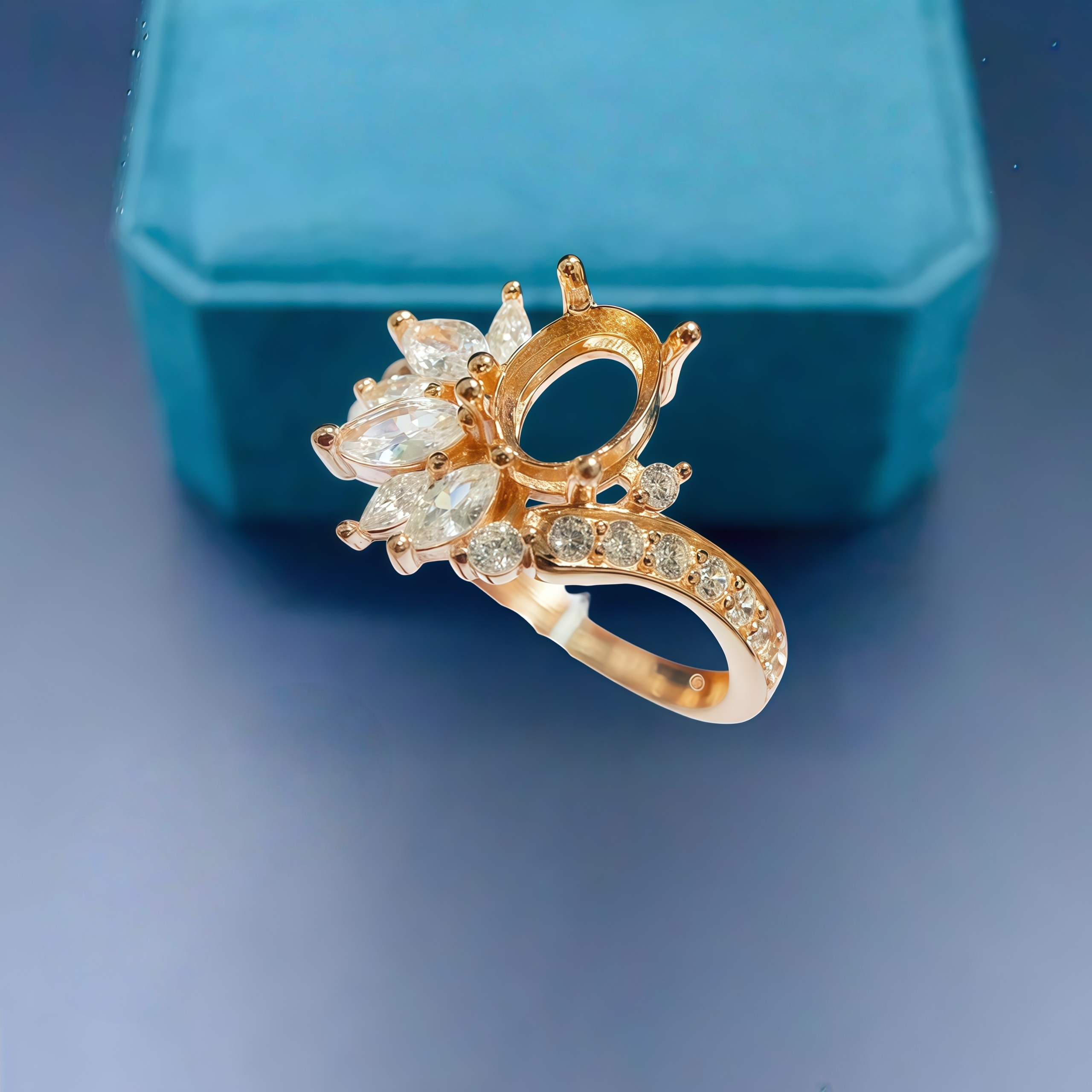 Setting 5*7mm Oval Stone Fashi - огляд і ціна Women Fashion Rings
