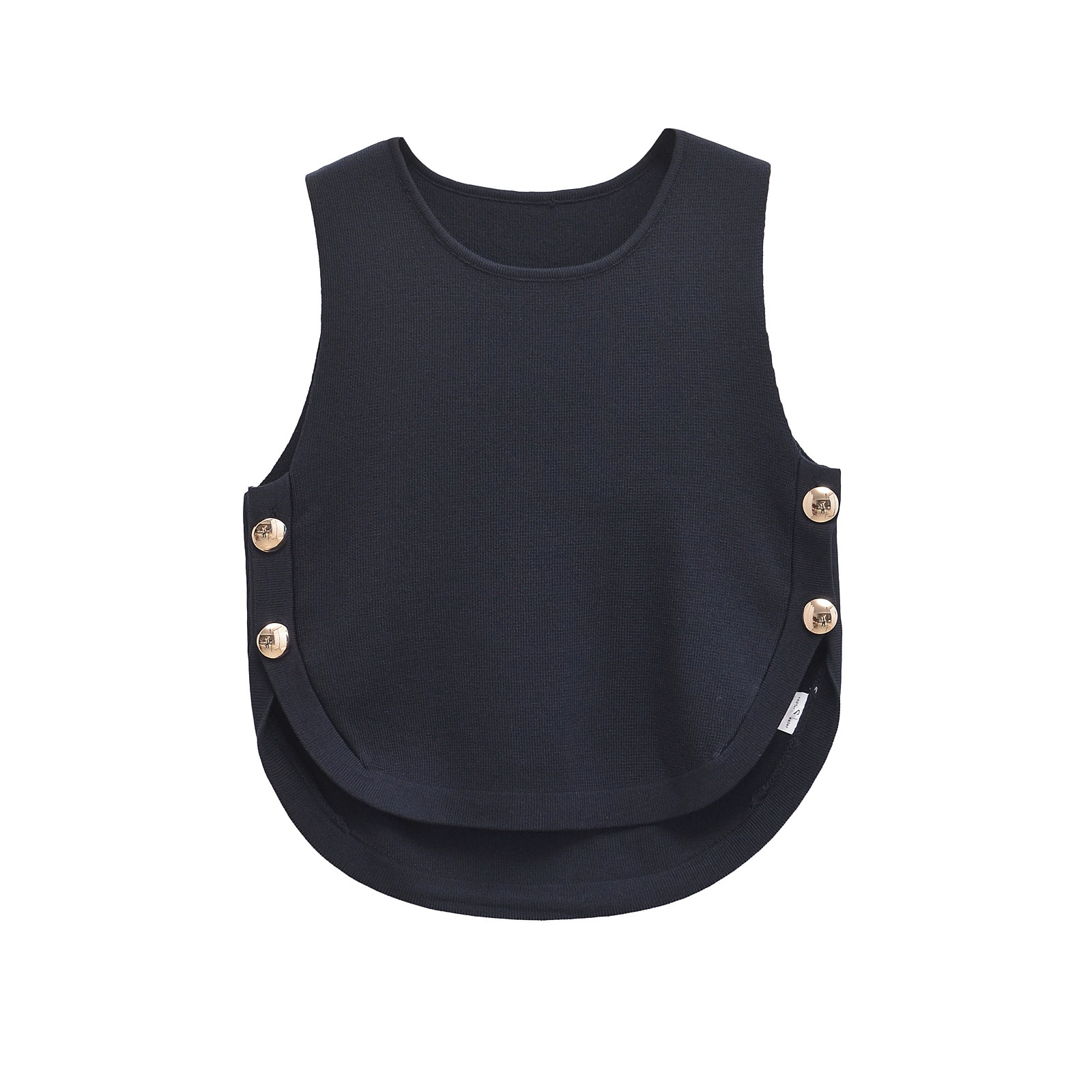 2025   Women's  Chic  Sleevele - огляд і ціна Asymmetric Top Women