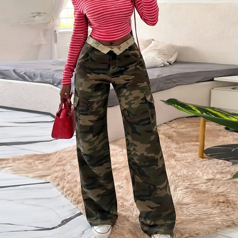 New Women's Camouflage Cargo J - огляд і ціна Women'S Fashion Utility Pants