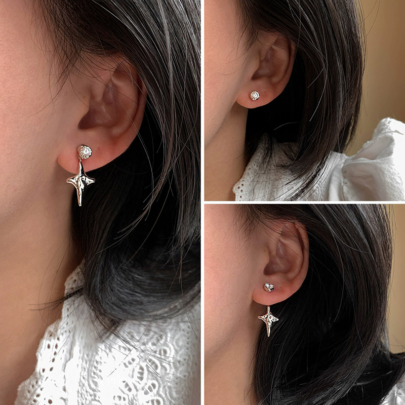 S925 Silver Needles Four-point - огляд і ціна Women'S Real Y2K Fashion