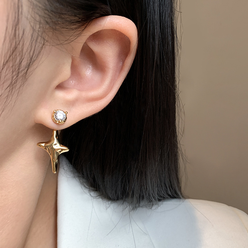 S925 Silver Needles Four-point - огляд і ціна Women'S Real Y2K Fashion