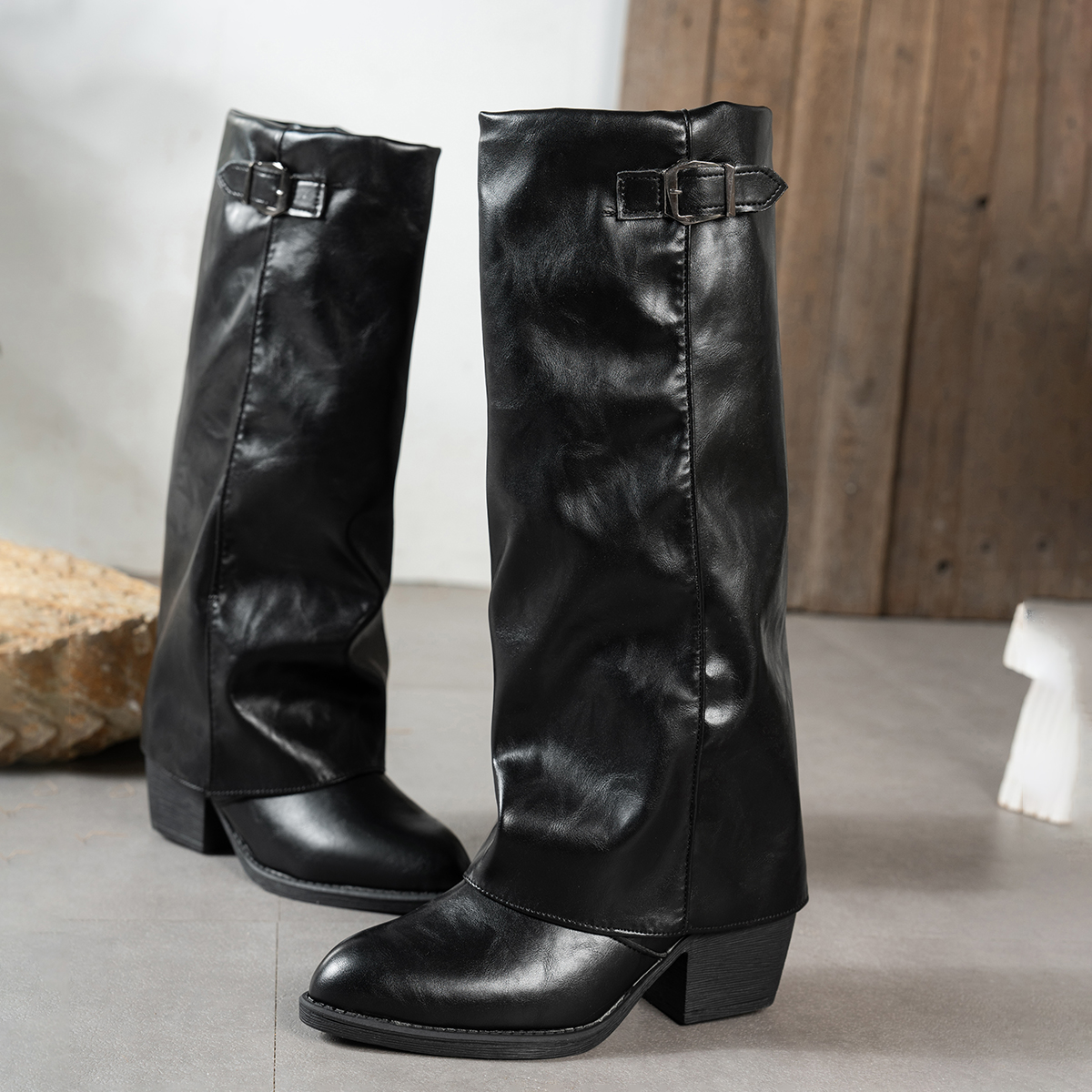 Women's Fashion Folding Knee-h - огляд і ціна Winter Fashion Women Boots