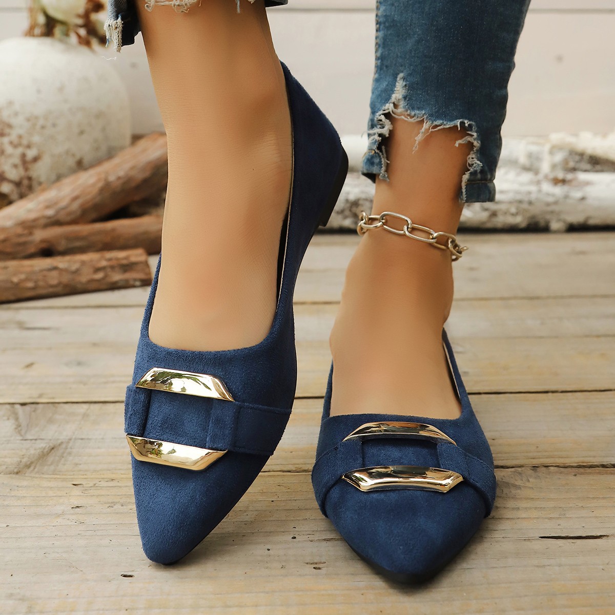 Spring and Autumn Elegant Poin - огляд і ціна Women'S Fashion Loafers