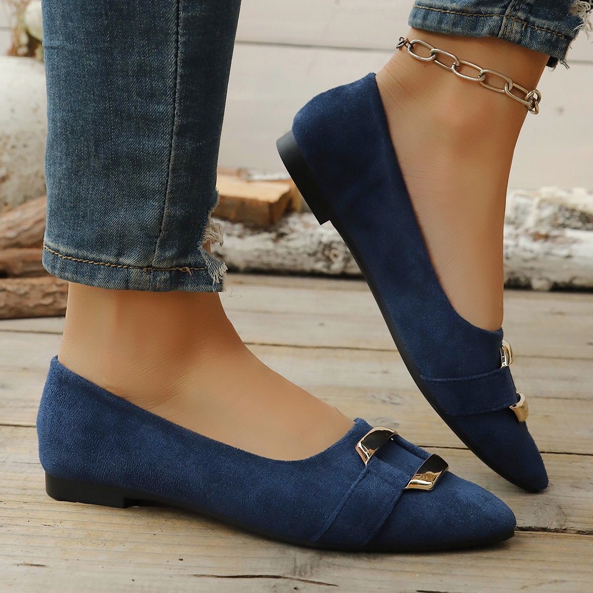 Spring and Autumn Elegant Poin - огляд і ціна Women'S Fashion Loafers
