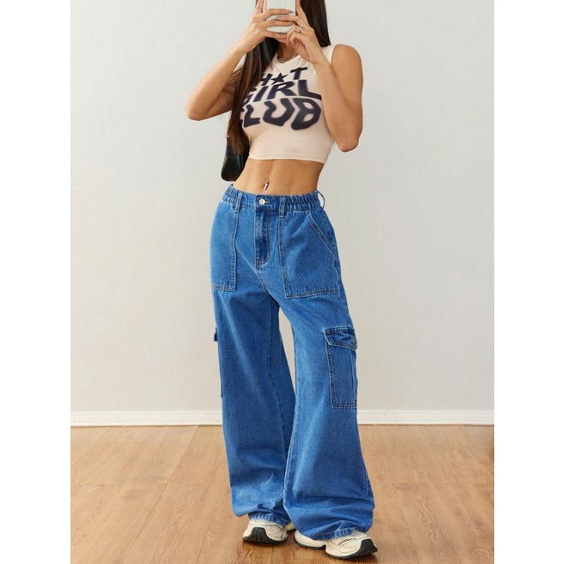 ‌Women's Relaxed Wide-Leg Util - огляд і ціна Women'S Fashion Utility Pants