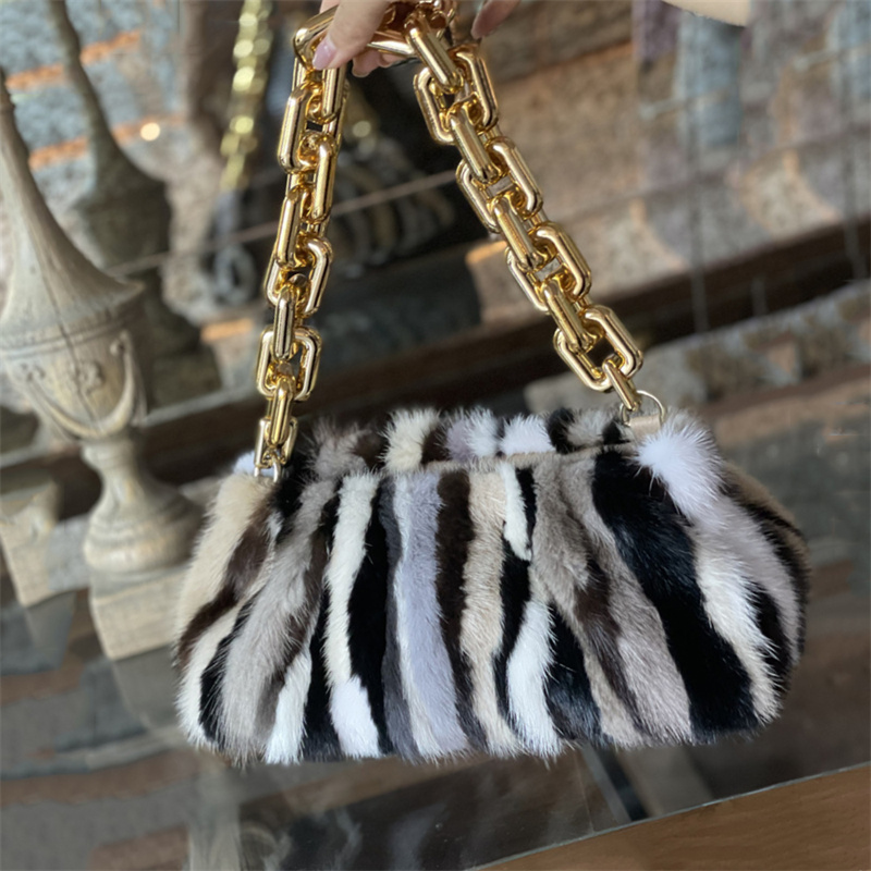 Winter Style Clip Bag Mink Fur - огляд і ціна Women'S Real Y2K Fashion