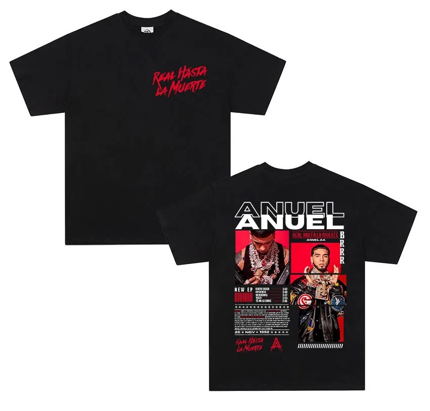 Rapper ANUEL AA Real Hastala M - огляд і ціна Women'S Real Y2K Fashion