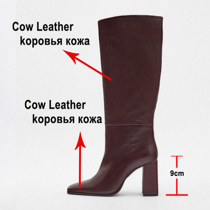 Meotina  Women Genuine Leather - огляд і ціна Winter Fashion Women Boots