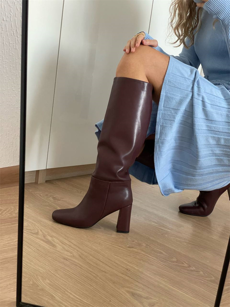 Meotina  Women Genuine Leather - огляд і ціна Winter Fashion Women Boots