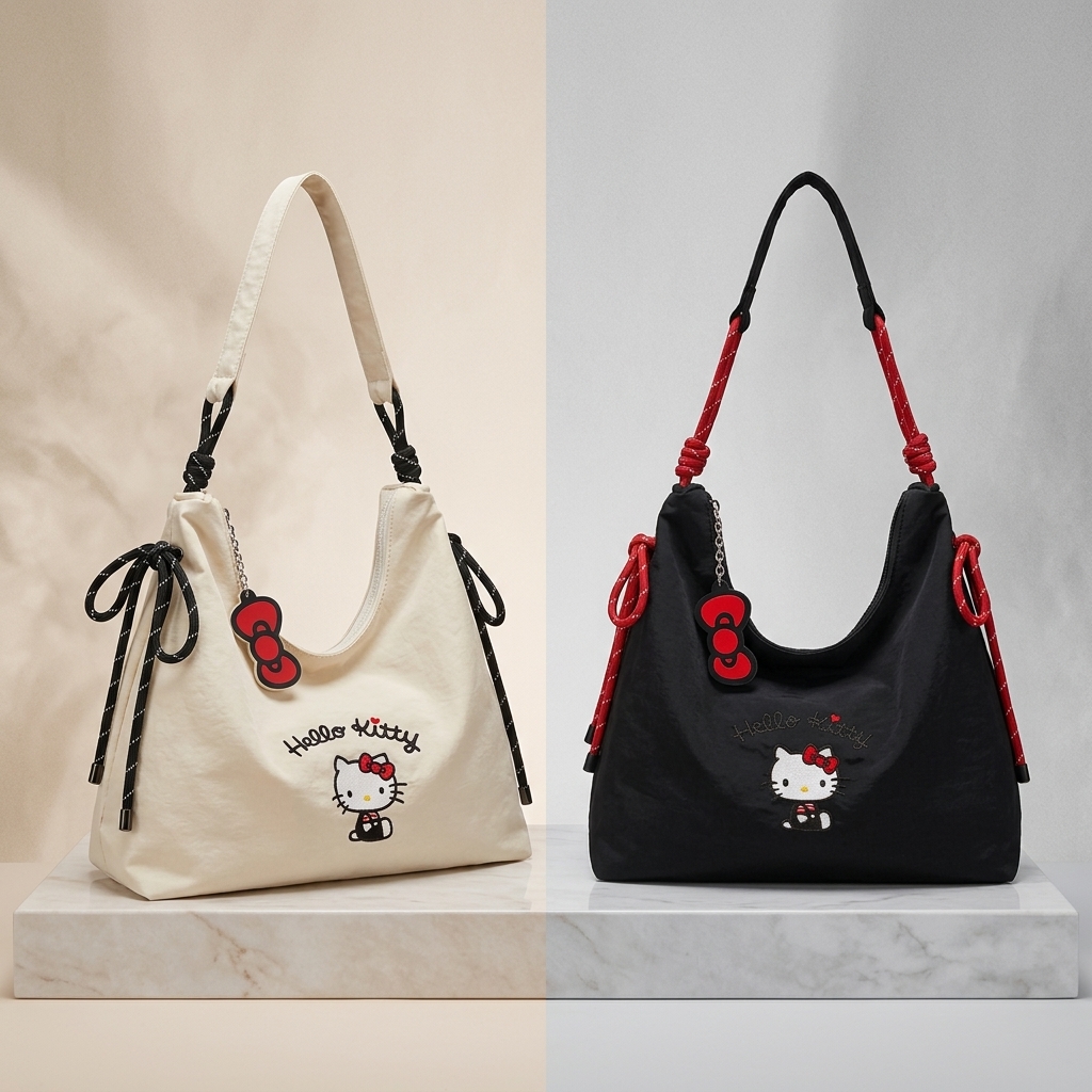 Hello Kitty Knot Canvas Tote B - огляд і ціна Canvas Tote Bag