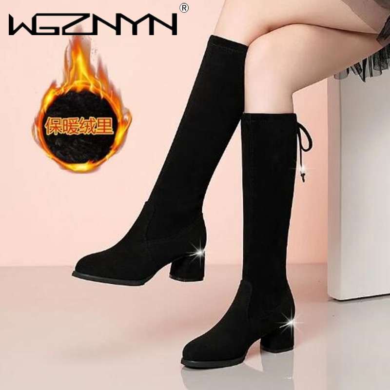 Women Autumn Winter Black Knee - огляд і ціна Winter Fashion Women Boots