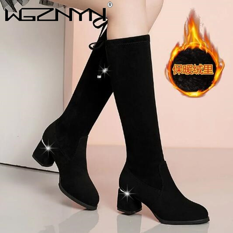 Women Autumn Winter Black Knee - огляд і ціна Winter Fashion Women Boots