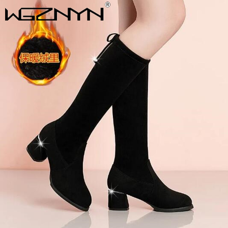 Women Autumn Winter Black Knee - огляд і ціна Winter Fashion Women Boots