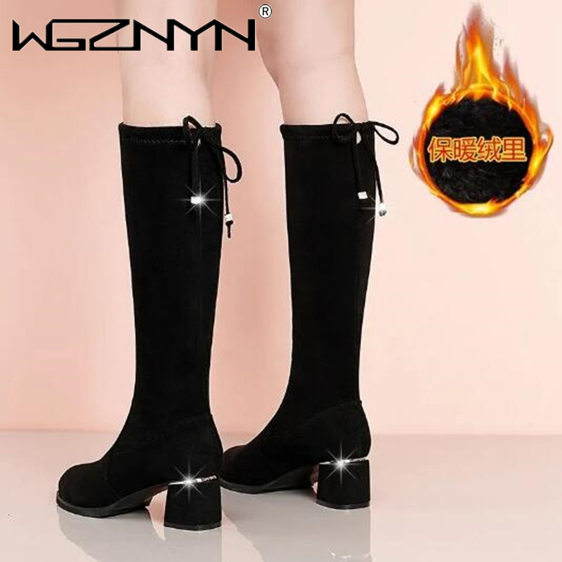 Women Autumn Winter Black Knee - огляд і ціна Winter Fashion Women Boots