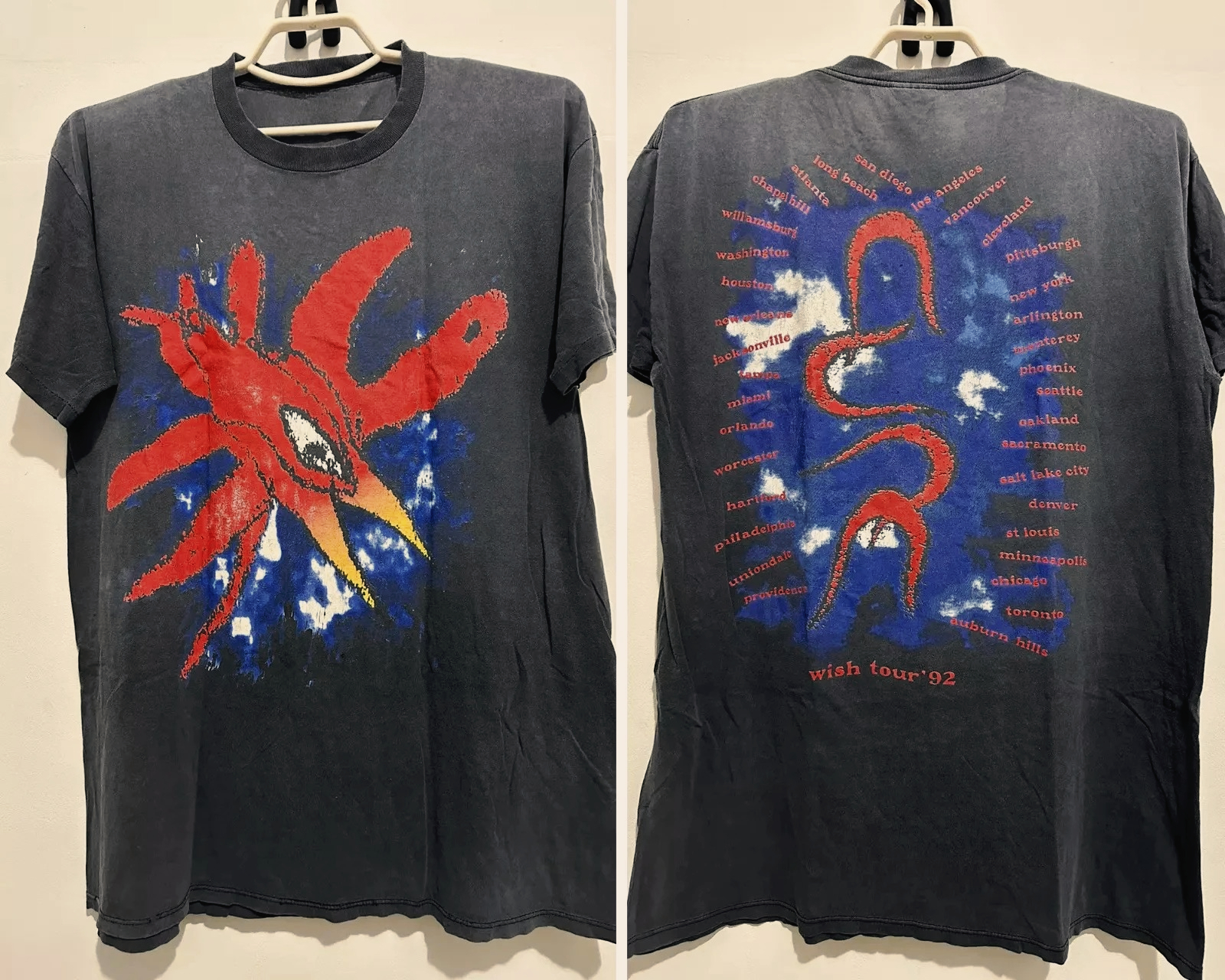 Vintage 90s The Cure Wish Tour - огляд і ціна Women'S Fashion From The 90S
