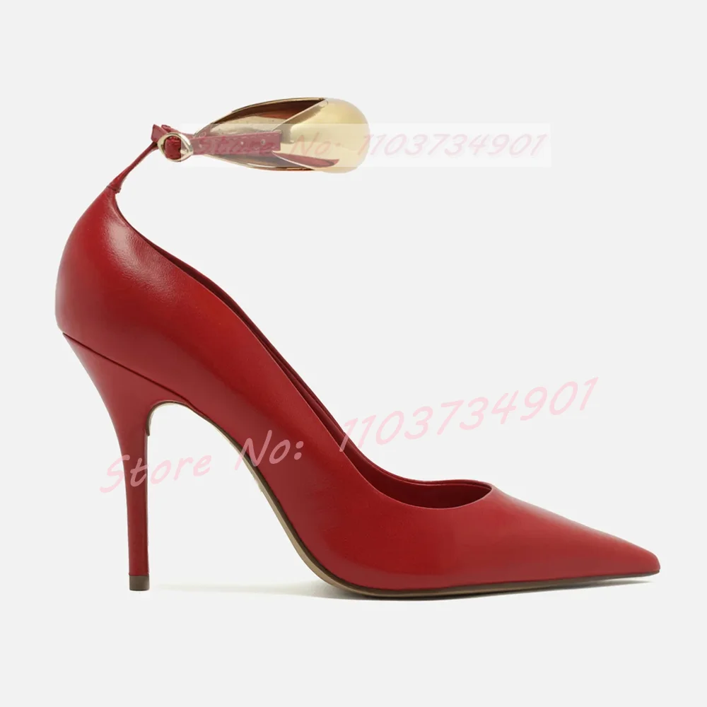 Gold Ring Ankle Strap Pumps Wo - огляд і ціна Women Fashion Rings