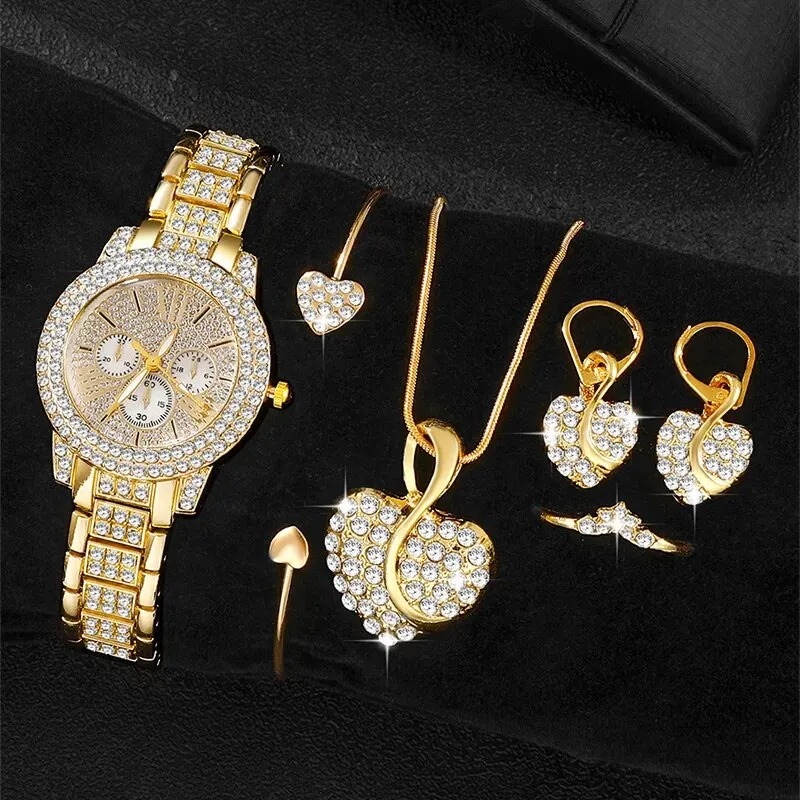 Women's Quartz Watch Gold Luxu - огляд і ціна Women Fashion Rings