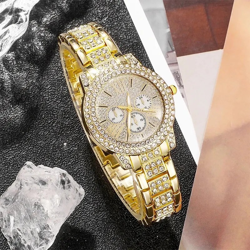 Women's Quartz Watch Gold Luxu - огляд і ціна Women Fashion Rings