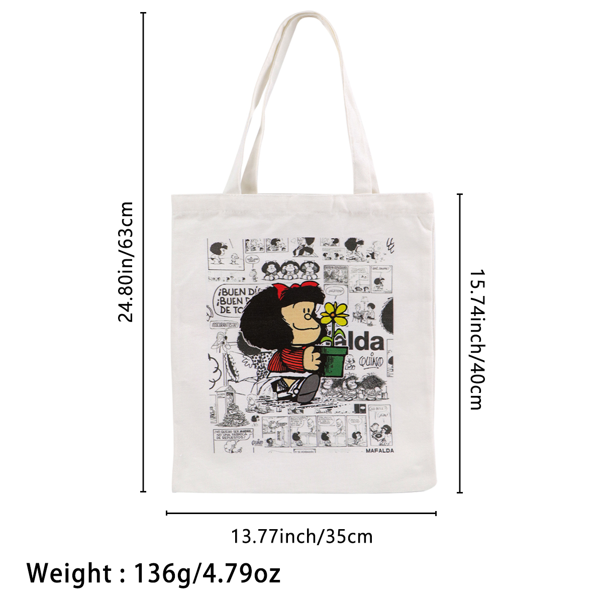 Fashion Canvas Tote Bag Women  - огляд і ціна Canvas Tote Bag
