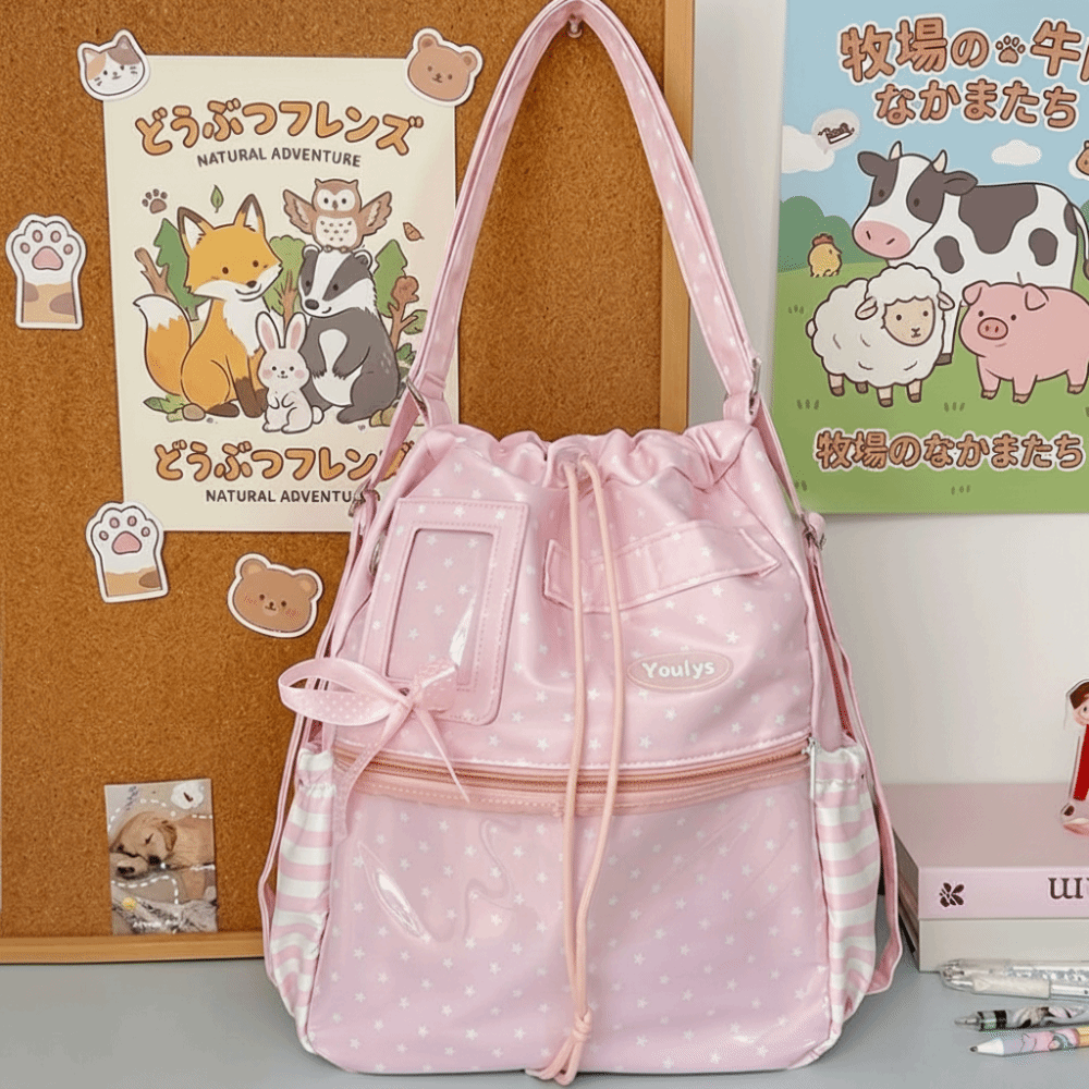 Cute Polka Dot Pattern Ita Bac - огляд і ціна Canvas Tote Bag