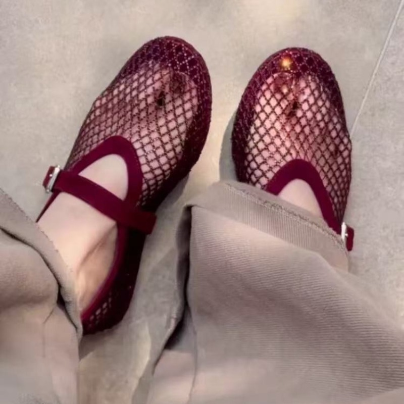 Hollow Rhinestone Baotou Sanda - огляд і ціна Women'S Fashion Loafers