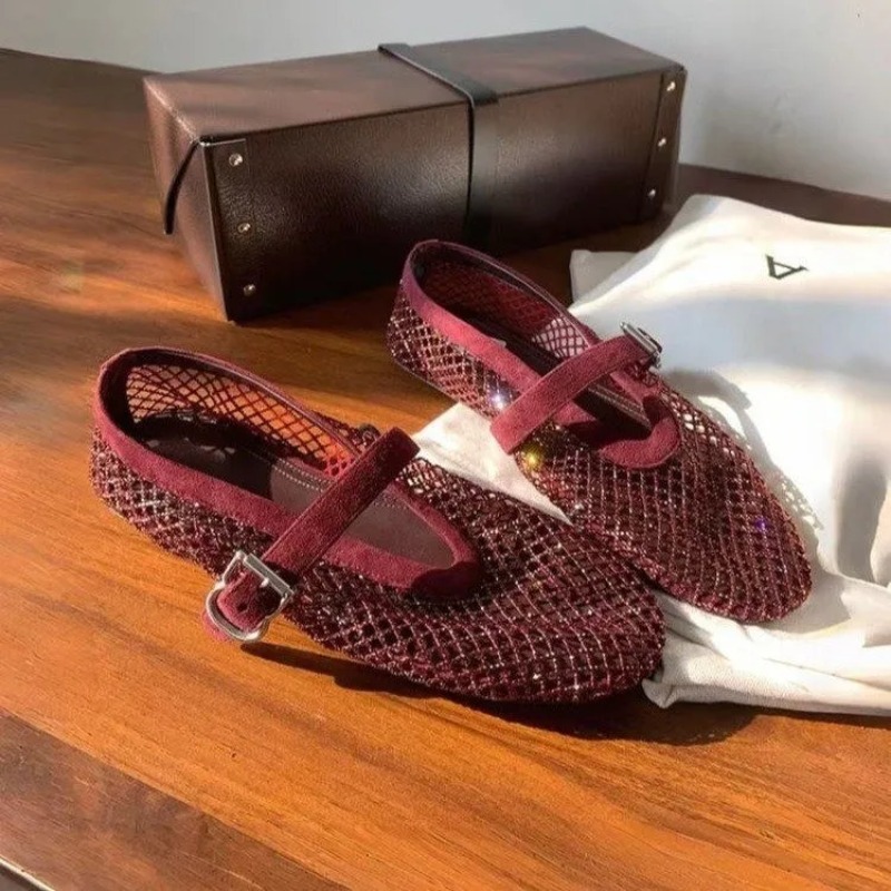 Hollow Rhinestone Baotou Sanda - огляд і ціна Women'S Fashion Loafers