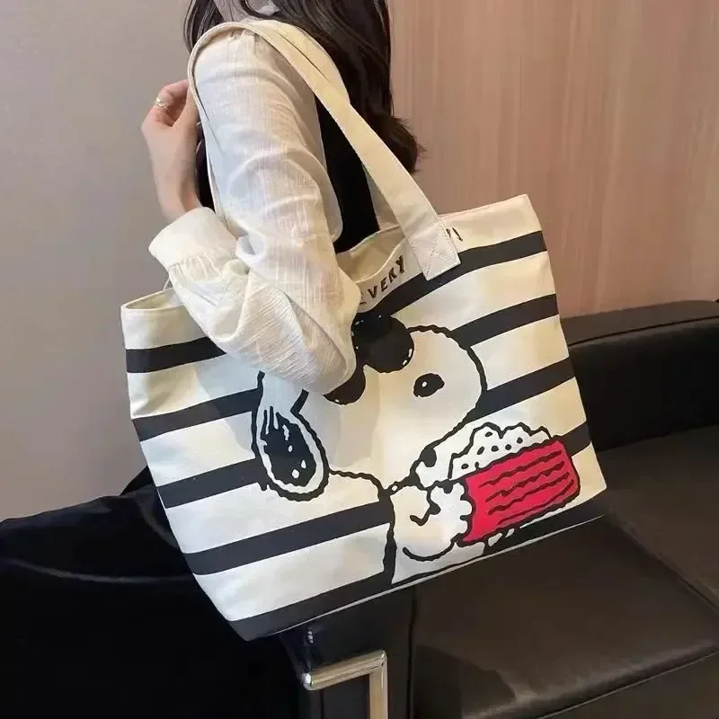 Snoopy Cartoon Large Capacity  - огляд і ціна Canvas Tote Bag