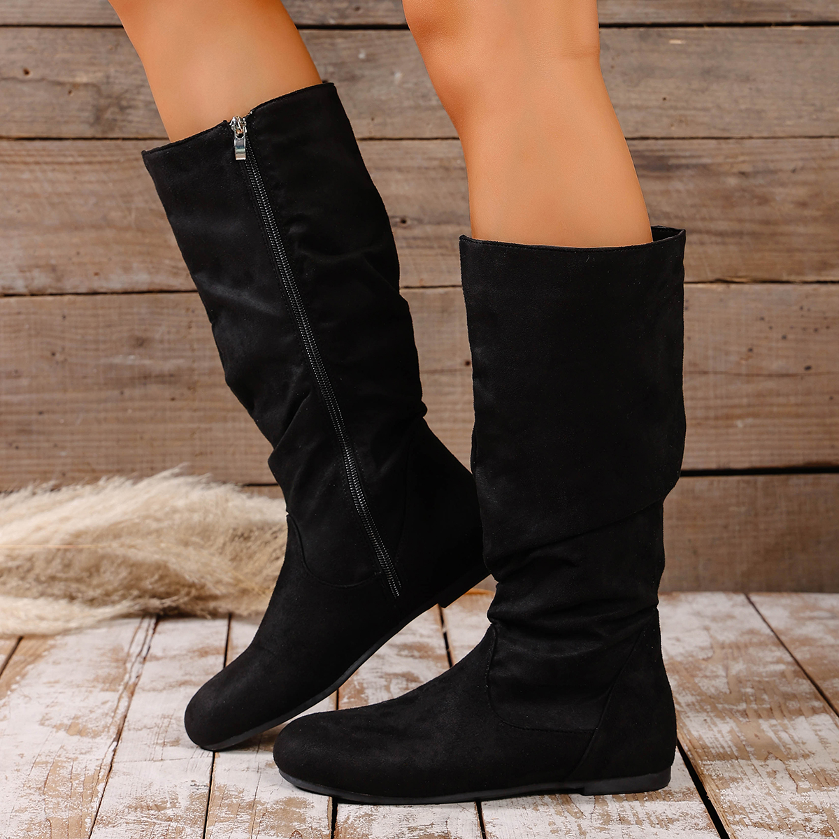 Fashionable New Round Toe Sued - огляд і ціна Winter Fashion Women Boots