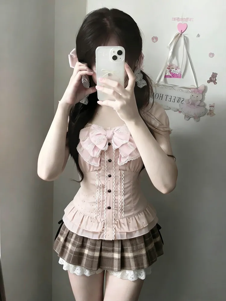 Japanese Sweet Three Piece Set - огляд і ціна Lace Trim Cami