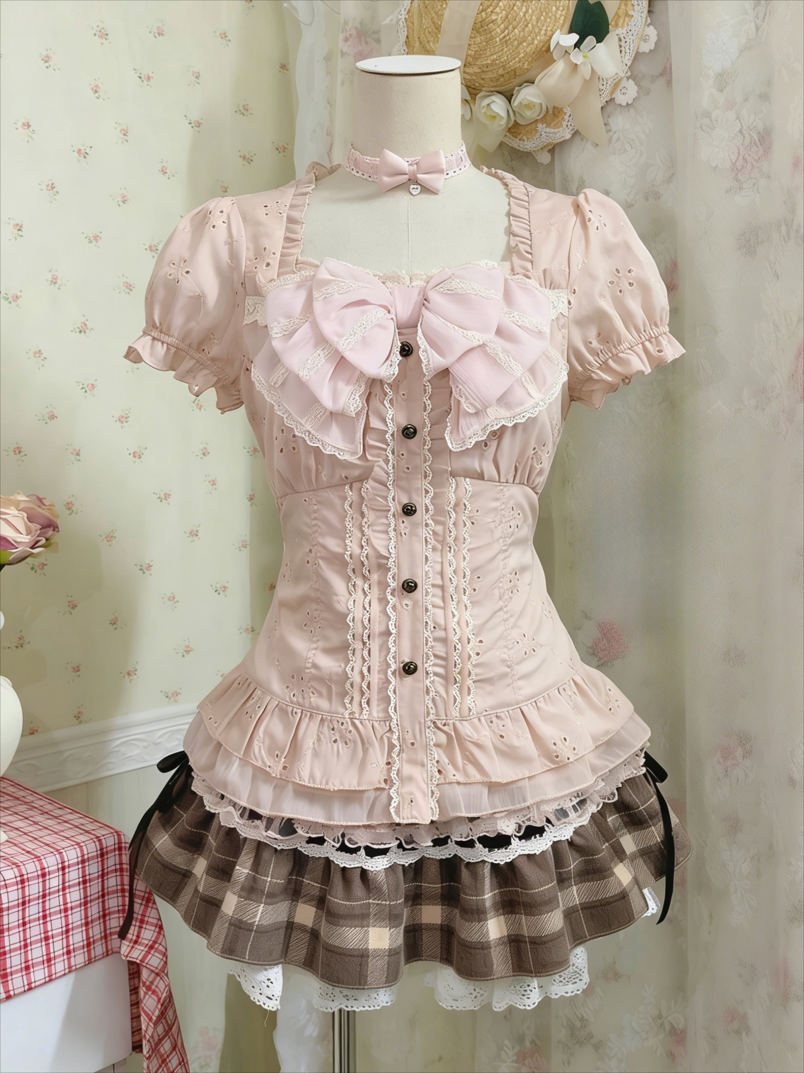 Japanese Sweet Three Piece Set - огляд і ціна Lace Trim Cami