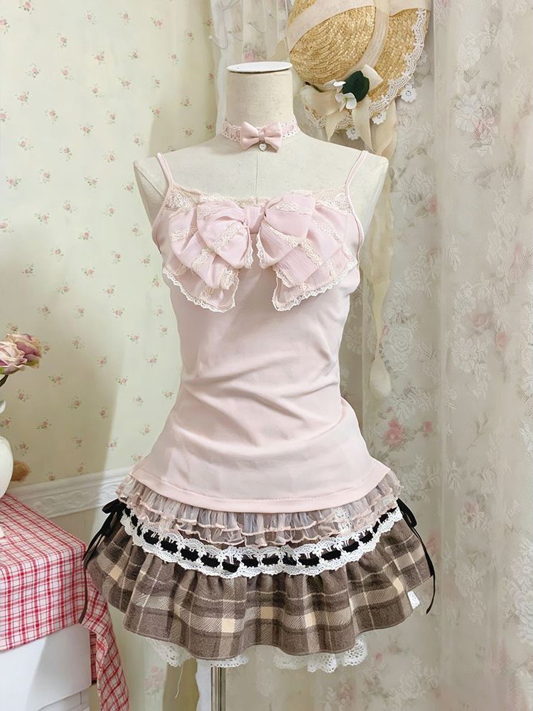 Japanese Sweet Three Piece Set - огляд і ціна Lace Trim Cami