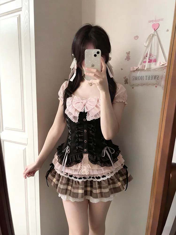 Japanese Sweet Three Piece Set - огляд і ціна Lace Trim Cami